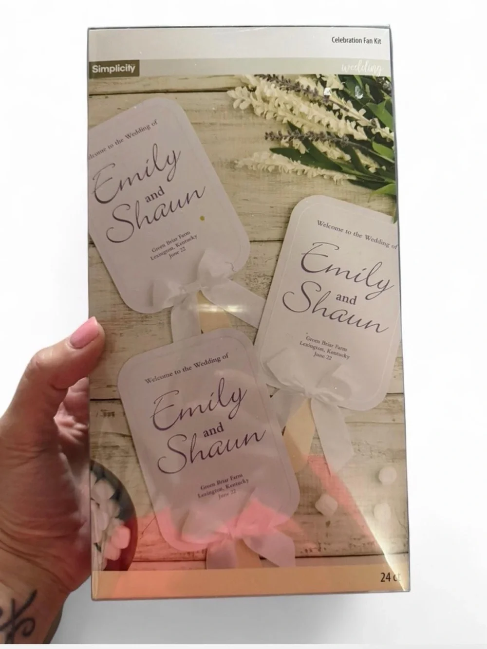 Wedding Fan Kit Bulk Lot 239 count DIY Personalized Ceremony Fans Bridal Decor